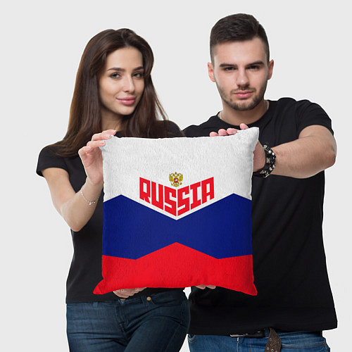 Подушка квадратная Russia / 3D-принт – фото 3