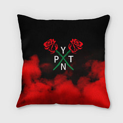 Подушка квадратная PYTN X ROSE, цвет: 3D-принт