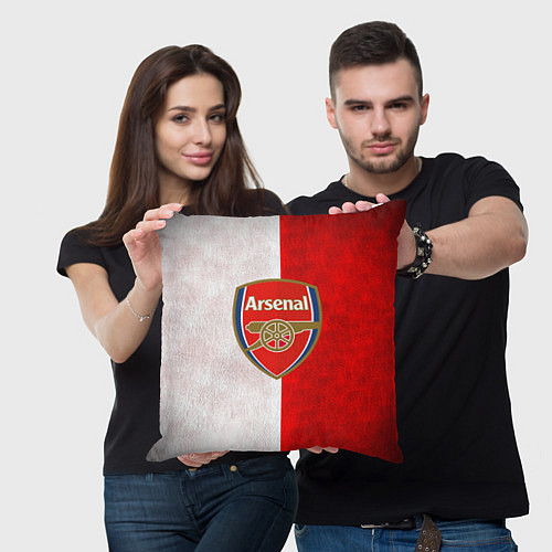 Подушка квадратная FC Arsenal 3D / 3D-принт – фото 3
