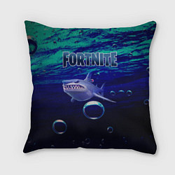 Подушка квадратная Loot Shark Fortnite, цвет: 3D-принт
