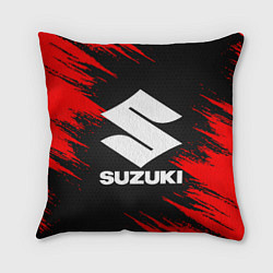 Подушка квадратная SUZUKI, цвет: 3D-принт