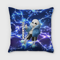 Подушка квадратная UNDERTALE АНДЕРТЕЙЛ, цвет: 3D-принт