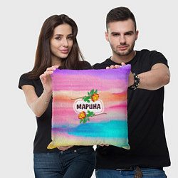 Подушка квадратная Марина, цвет: 3D-принт — фото 2