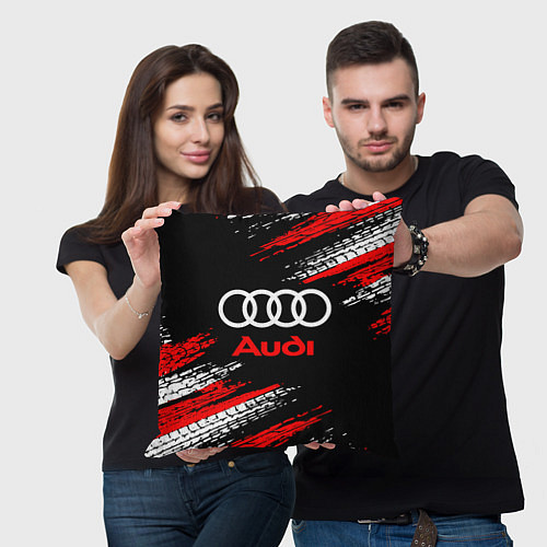 Подушка квадратная AUDI / 3D-принт – фото 3