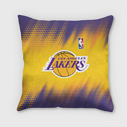 Подушка квадратная Los Angeles Lakers, цвет: 3D-принт