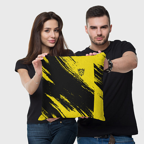 Подушка квадратная Borussia / 3D-принт – фото 3