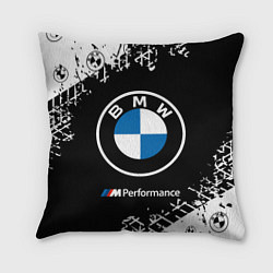 Подушка квадратная BMW БМВ, цвет: 3D-принт