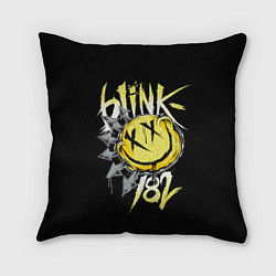 Подушка квадратная Blink 182, цвет: 3D-принт