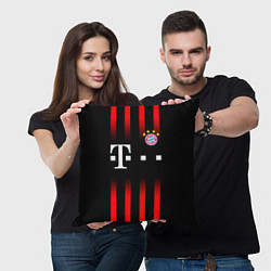 Подушка квадратная FC Bayern Munchen, цвет: 3D-принт — фото 2