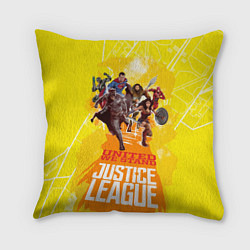 Подушка квадратная Justice League, цвет: 3D-принт