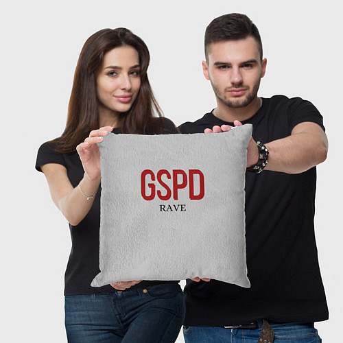 Подушка квадратная GSPD rave / 3D-принт – фото 3