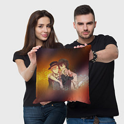 Подушка квадратная Дазай и Чуя, цвет: 3D-принт — фото 2