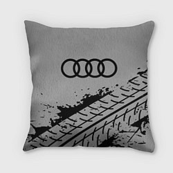 Подушка квадратная AUDI АУДИ, цвет: 3D-принт