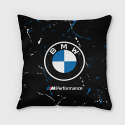Подушка квадратная BMW БМВ, цвет: 3D-принт