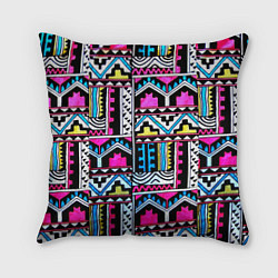 Подушка квадратная Ацтеки, цвет: 3D-принт