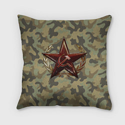 Подушка квадратная Советская звезда, цвет: 3D-принт