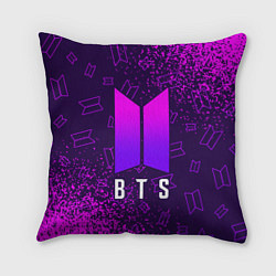 Подушка квадратная BTS БТС, цвет: 3D-принт