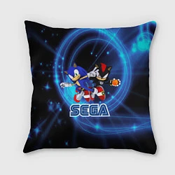 Подушка квадратная Sonic SEGA, цвет: 3D-принт