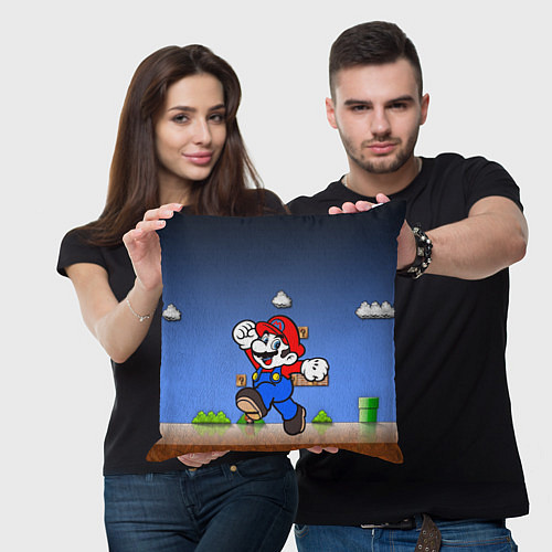 Подушка квадратная Mario / 3D-принт – фото 3
