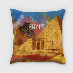 Подушка квадратная Египет Пирамида Хеопса, цвет: 3D-принт