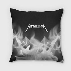 Подушка квадратная METALLICA МЕТАЛЛИКА, цвет: 3D-принт