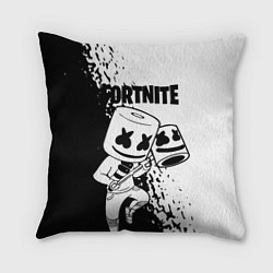 Подушка квадратная FORTNITE MARSHMELLO, цвет: 3D-принт