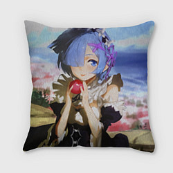 Подушка квадратная Re:Zero - Rem, цвет: 3D-принт