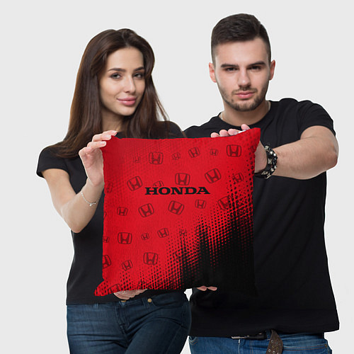 Подушка квадратная HONDA ХОНДА / 3D-принт – фото 3