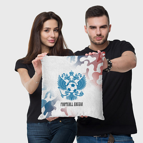 Подушка квадратная FOOTBALL RUSSIA Футбол / 3D-принт – фото 3