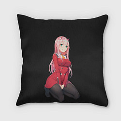 Подушка квадратная ZeroTwo Darling in the Franx, цвет: 3D-принт