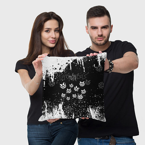 Подушка квадратная Pyrokinesis / 3D-принт – фото 3