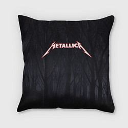 Подушка квадратная Metallica, цвет: 3D-принт