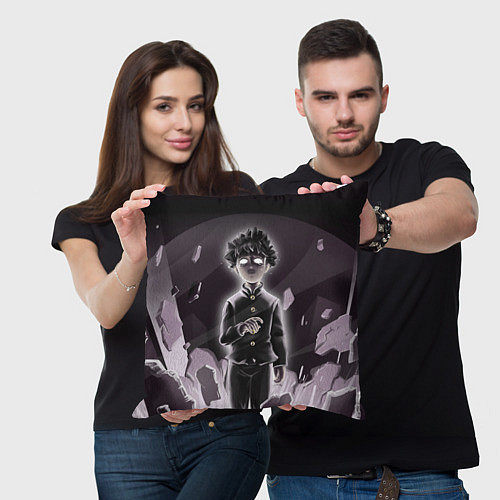 Подушка квадратная Mob psycho 100 Z / 3D-принт – фото 3