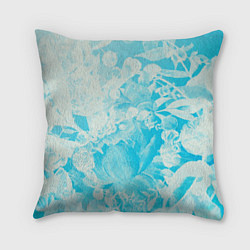 Подушка квадратная Blueflower, цвет: 3D-принт