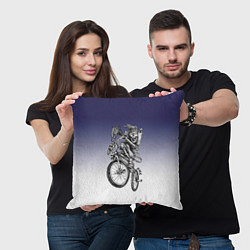 Подушка квадратная BMX, цвет: 3D-принт — фото 2