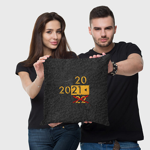 Подушка квадратная 2022 не БУДЕТ / 3D-принт – фото 3