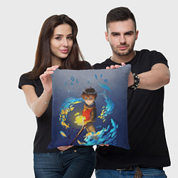 Подушка квадратная Баам, цвет: 3D-принт — фото 2