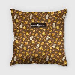 Подушка квадратная Kowalski Bakery Choco Pattern, цвет: 3D-принт