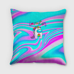 Подушка квадратная Impostor Unicorn