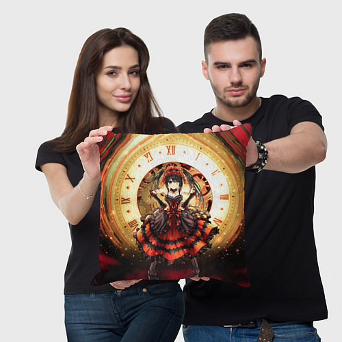 Подушка квадратная Куруми и часы / 3D-принт – фото 3