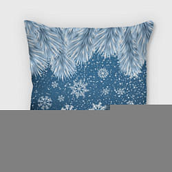 Подушка квадратная Снежное Настроенние, цвет: 3D-принт