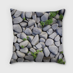 Подушка квадратная Камни, цвет: 3D-принт