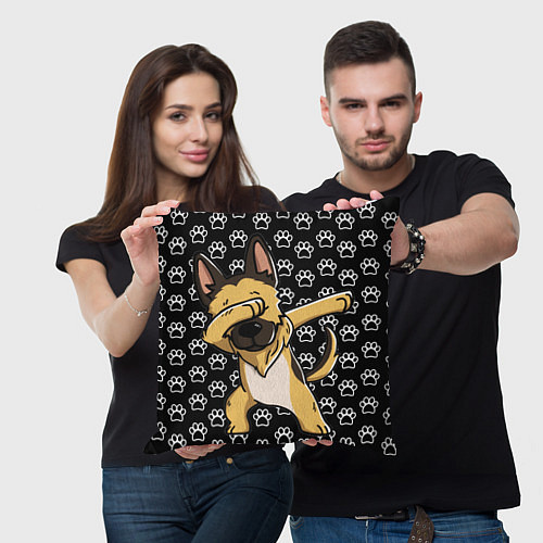 Подушка квадратная DAB DOG / 3D-принт – фото 3