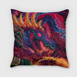 Подушка квадратная HYPER BEAST, цвет: 3D-принт