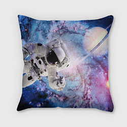 Подушка квадратная Космонавт, цвет: 3D-принт