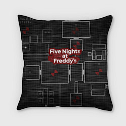 Подушка квадратная Five Nights At Freddy, цвет: 3D-принт