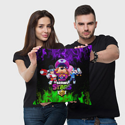 Подушка квадратная Brawl Stars the StarrForce, цвет: 3D-принт — фото 2