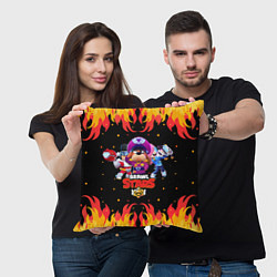 Подушка квадратная Brawl Stars the StarrForce, цвет: 3D-принт — фото 2