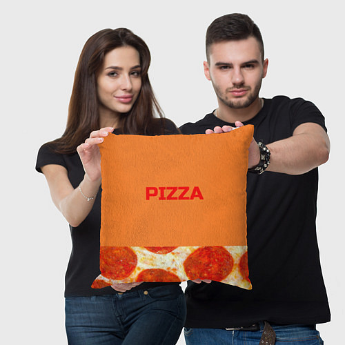 Подушка квадратная Pizza / 3D-принт – фото 3