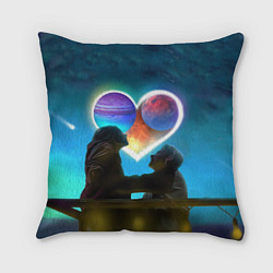 Подушка квадратная Ваня Дмитриенко Венера-Юпитер, цвет: 3D-принт